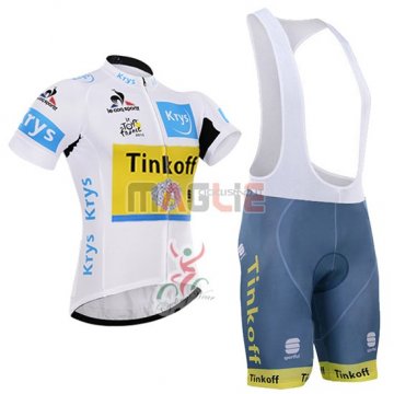 Maglia Tinkoff manica corta 2016 giallo e bianco