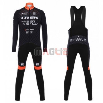 Maglia Trek Selle San Marco Manica Lunga 2017 Nero