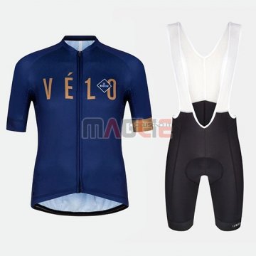 Maglia Velo Manica Corta 2018 Blu Arancione