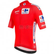 Maglia Vuelta Espana Manica Corta 2020 Rosso