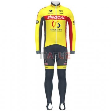 Maglia Wallonie Bruxelles Manica Lunga 2020 Giallo Rosso