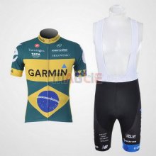 Maglia Garmin manica corta 2011 giallo e verde