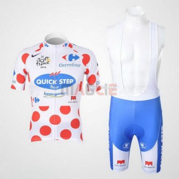 Maglia Quick Step manica corta 2011 rosso e bianco