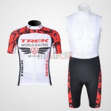 Maglia Trek manica corta 2011 bianco e rosso