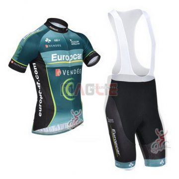 Maglia Europcar manica corta 2013 nero e blu