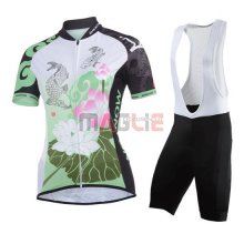 Donne Maglia Monton manica corta 2014 verde e bianco