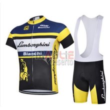 Maglia Bianchi manica corta 2015 nero e giallo