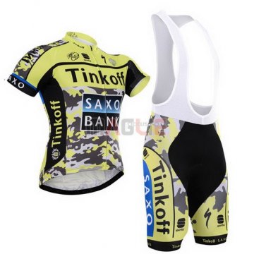 Maglia SaxoBank manica corta 2015 nero e giallo