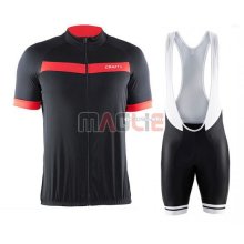 Maglia Craft manica corta 2016 nero e rosso