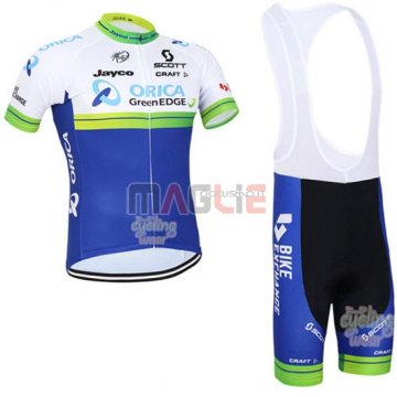 Maglia Green manica corta 2016 Edge verde e blu