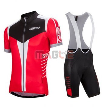 Maglia Nalini manica corta 2016 rosso e nero