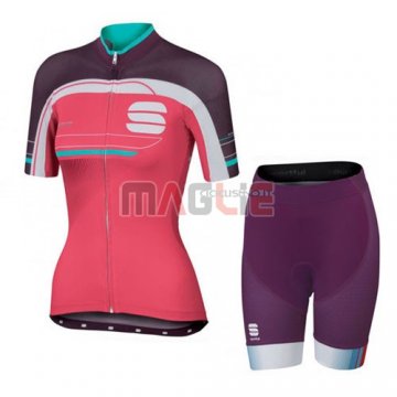 Donne Maglia Sportful manica corta 2016 rosso e verde