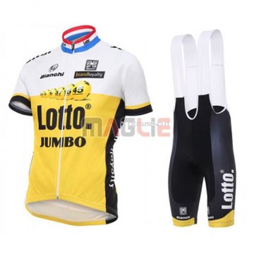 Maglia Lotto manica corta 2016 giallo e bianco