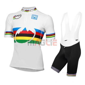 Maglia UCI manica corta 2016 bianco e blu