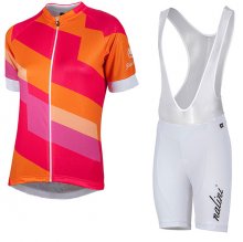 2017 Maglia Donne Nalini Stripe rosso e arancione