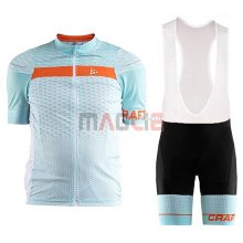 2018 Maglia Craft Route Manica Corta Chiaro Blu