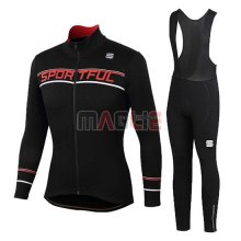 Maglia Donne Sportful Manica Lunga 2020 Nero Rosso