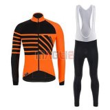 Maglia Santini Svolta Manica Lunga 2020 Arancione Nero