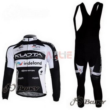 Maglia Kuota manica lunga 2010 nero e bianco