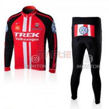 Maglia Trek manica lunga 2010 nero e rosso