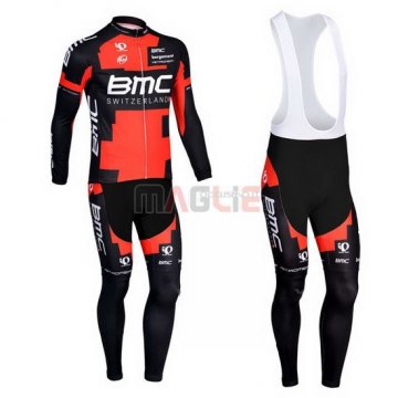 Maglia BMC manica lunga 2013 nero e rosso