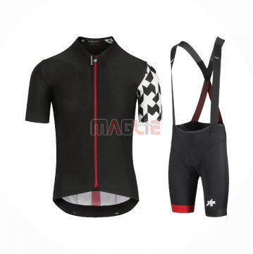 Maglia Assos Manica Corta 2021 Nero Bianco Rosso