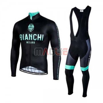 Maglia Bianchi Manica Lunga 2020 Nero Verde