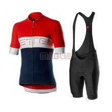 Maglia Castelli Manica Corta 2020 Rosso Blu