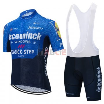 Maglia Deceuninck Quick Step Manica Corta 2021 Blu Viola