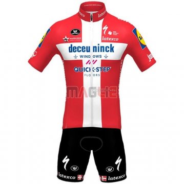 Maglia Deceuninck Quick Step Manica Corta 2021 Campione Danimarca