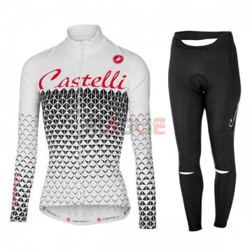 Maglia Donne Castelli Manica Lunga 2017 Bianco