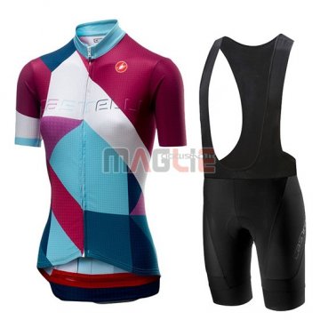 Maglia Donne Castelli Ventata Manica Corta 2019 Rosso Verde