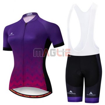 Maglia Donne Miloto Manica Corta 2019 Viola