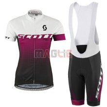 Maglia Donne Scott manica corta 2016 rosso e bianco