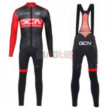 Maglia GCN Manica Lunga 2017 Nero e Rosso