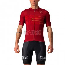 Maglia Giro d'Italia Manica Corta 2021 Rosso