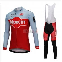 Maglia Katusha Alpecin Manica Lunga 2018 Rosso