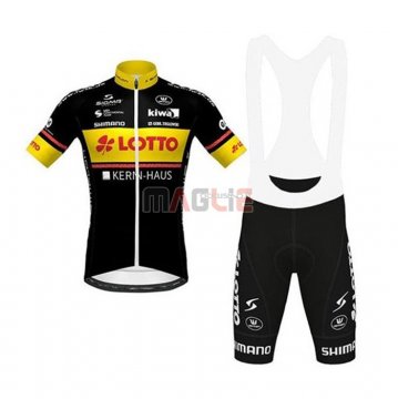 Maglia Lotto-Kern Haus Manica Corta 2020 Nero Giallo