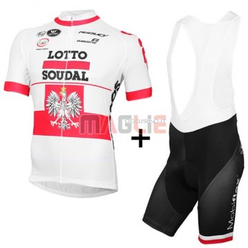 Maglia Lotto manica corta 2016 bianco e rosso