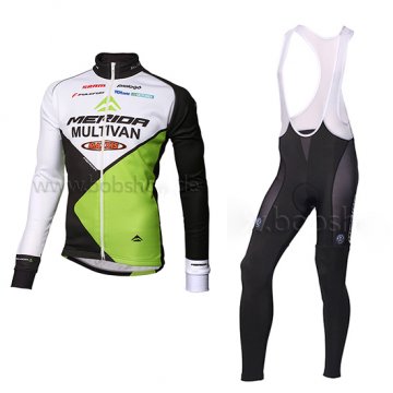 Maglia Multivan Merida Manica Lunga 2014 verde e bianco