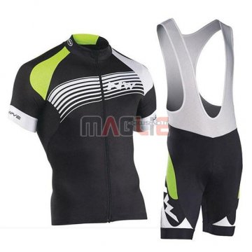 Maglia Northwave Manica Corta 2019 Nero Verde Argentato