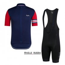 Maglia Rapha Manica Corta 2021 Spento Blu Rosso