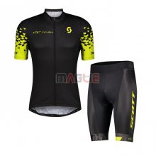 Maglia Scott Manica Corta 2021 Nero Giallo(2)