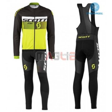 Maglia Scott manica lunga 2016 nero e giallo