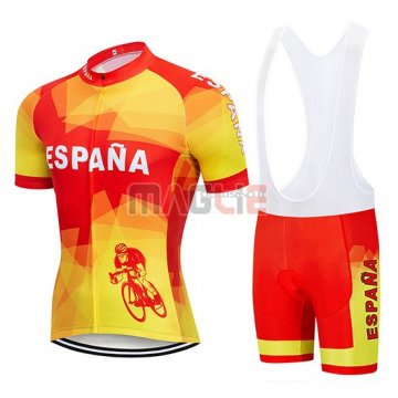 Maglia Spagna Manica Corta 2019 Rosso Giallo