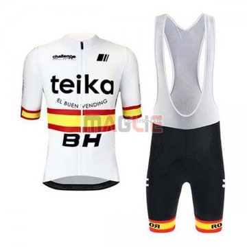 Maglia Teika BH Campione Spagna Manica Corta 2020 Bianco