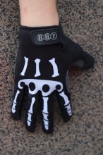Skull Guanto Ciclismo Nero e Bianco