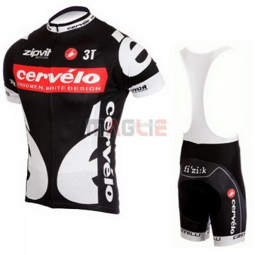 Maglia Cervelo manica corta 2010 bianco e nero