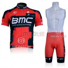 Maglia BMC manica corta 2011 rosso e nero
