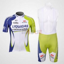 Maglia Liquigas manica corta 2012 bianco e verde